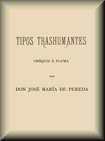 Tipos trashumantes de José María de Pereda, portada del libro