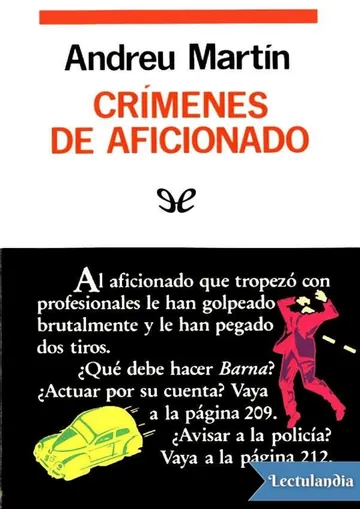 Crímenes de aficionado de Andreu Martín, portada del libro
