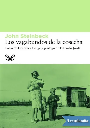 Los vagabundos de la cosecha de John Steinbeck, portada del libro