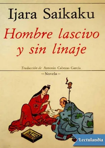 Hombre lascivo y sin linaje de Ijara Saikaku, portada del libro