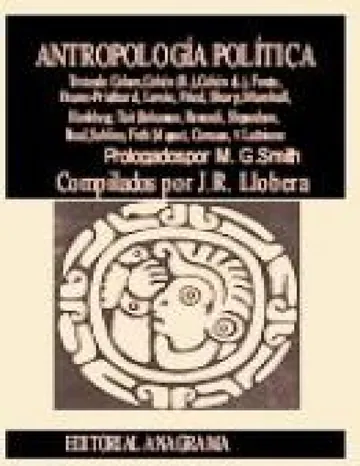 Antropología política de Llobera (comp.) Jose Ramon, portada del libro