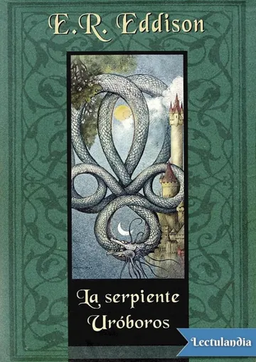 La serpiente Uróboros de Eric Rücker Eddison, portada del libro