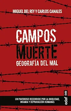 Campos de muerte de Carlos Canales, portada del libro