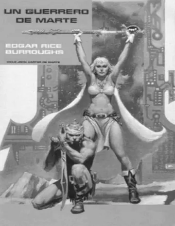 Marte 07 - Un Guerrero de Marte de Edgar Rice Burroughs, portada del libro