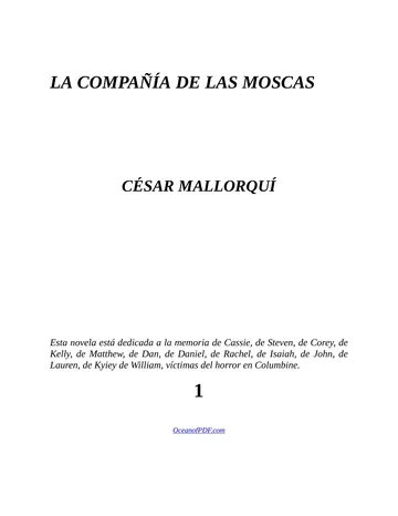 La compañía de las moscas de César Mallorquí, portada del libro
