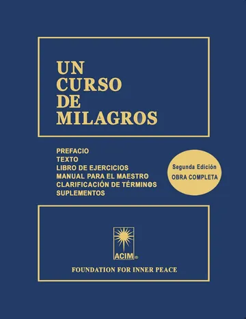 UN CURSO DE MILAGROS de Dr. Helen Schucman, portada del libro