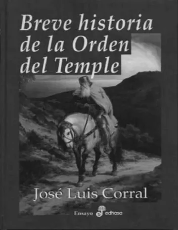 Breve Historia de la Orden del Temple de Jose Luis Corral, portada del libro