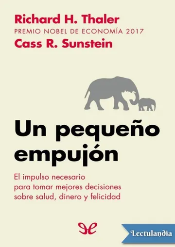Un pequeño empujón de Cass R. Sunstein, portada del libro