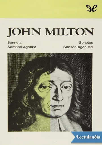 Sonetos & Sansón agonista de John Milton, portada del libro
