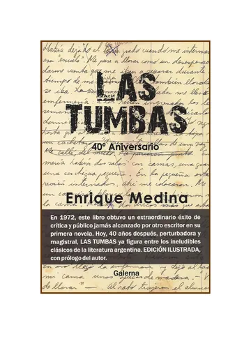 Las tumbas de Enrique Medina, portada del libro