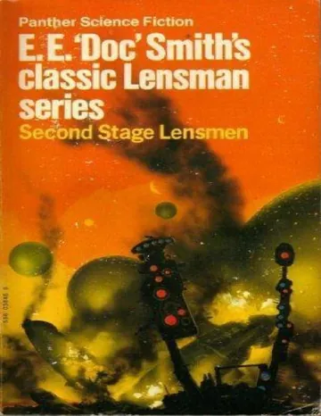 Second stage Lensman de Edward Elmer Smith, portada del libro