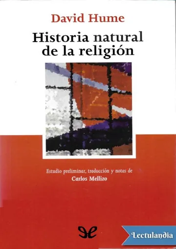 Historia natural de la religión de David Hume, portada del libro