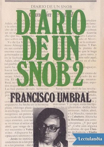 Diario de un snob 2 de Francisco Umbral, portada del libro