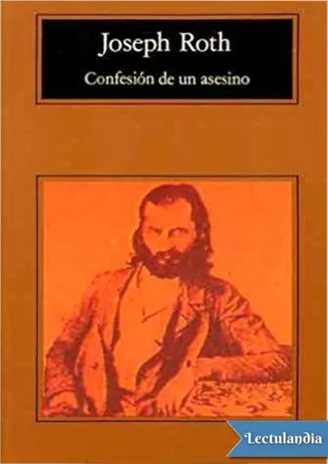 Confesión de un asesino de Joseph Roth, portada del libro