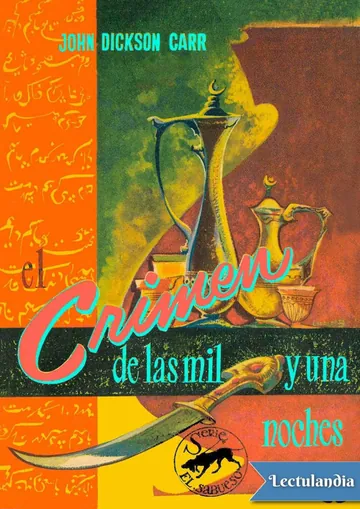 El crimen de las mil y una noches de John Dickson Carr, portada del libro