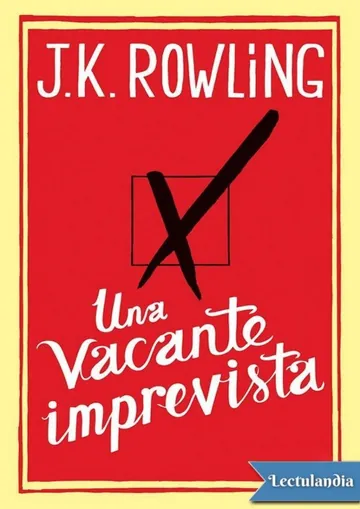 Una vacante imprevista de J.K. Rowling, portada del libro