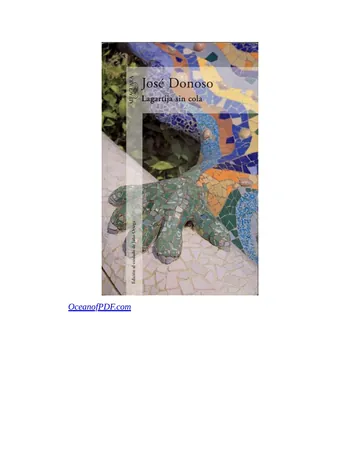 Lagartija sin cola de Jose Donoso, portada del libro