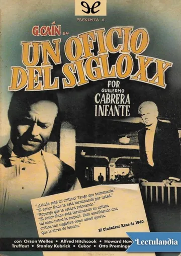 Un oficio del siglo XX de Guillermo Cabrera Infante, portada del libro
