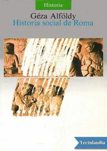 Historia social de Roma de Géza Alföldy, portada del libro