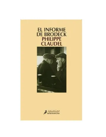 EL INFORME DE BRODECK de Philippe Claudel, portada del libro