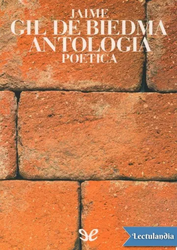 Antología poética de Jaime Gil de Biedma, portada del libro