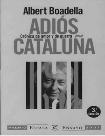 Adiós Cataluña de Albert Boadella, portada del libro