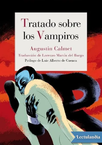 Tratado sobre los vampiros de Augustin Calmet, portada del libro