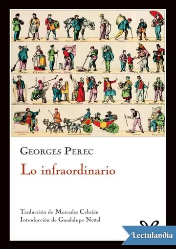 Lo infraordinario de Georges Perec, portada del libro