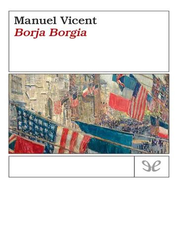 Borja Borgia de Manuel Vicent, portada del libro