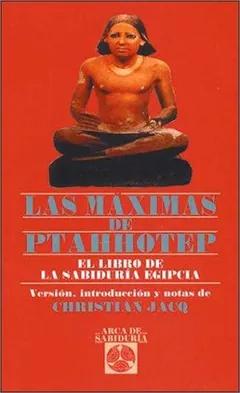 Las máximas de Ptahhotep de Christian Jacq, portada del libro