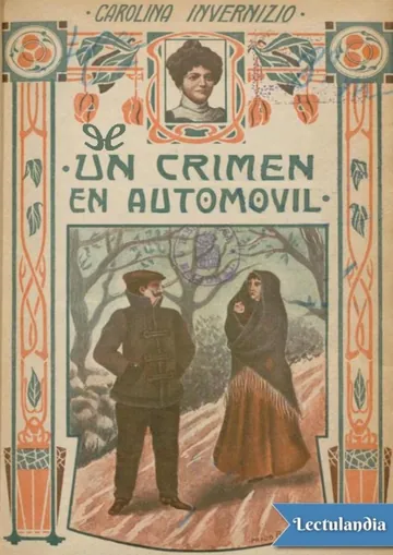 Un crimen en automóvil de Carolina Invernizio, portada del libro