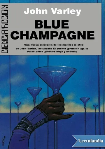 Blue champagne de John Varley, portada del libro