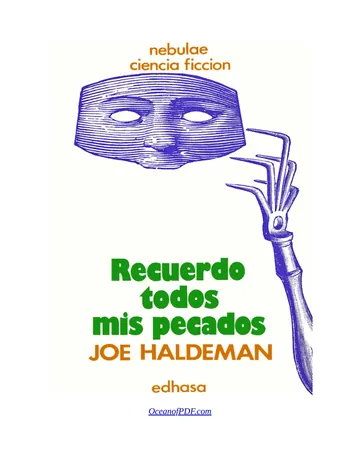 Recuerdo todos mis pecados de Joe Haldeman, portada del libro