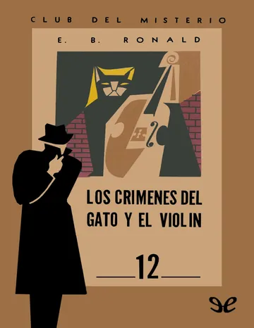 Los crímenes del gato y el violín de E. B. Ronald, portada del libro