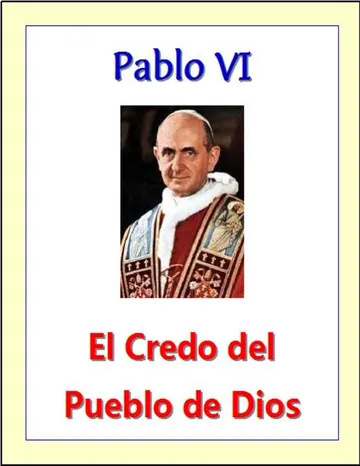 Credo del Pueblo de Dios de Pablo VI, portada del libro