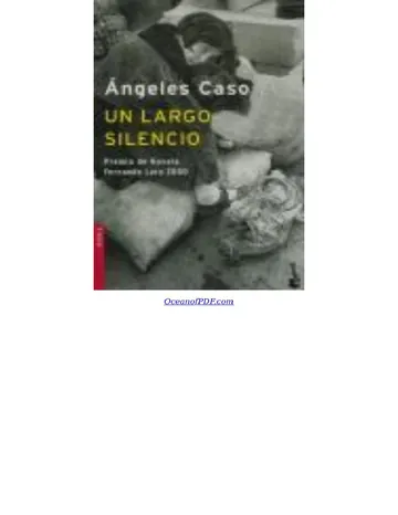 Un largo silencio de Angeles Caso, portada del libro