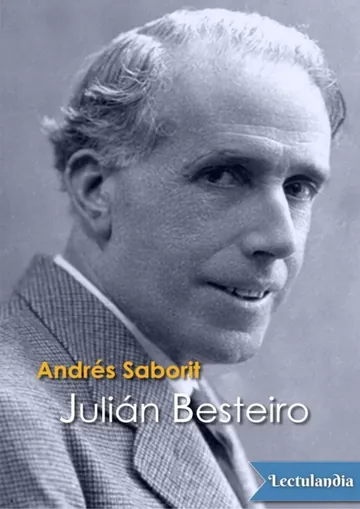 Julián Besteiro de Andrés Saborit, portada del libro