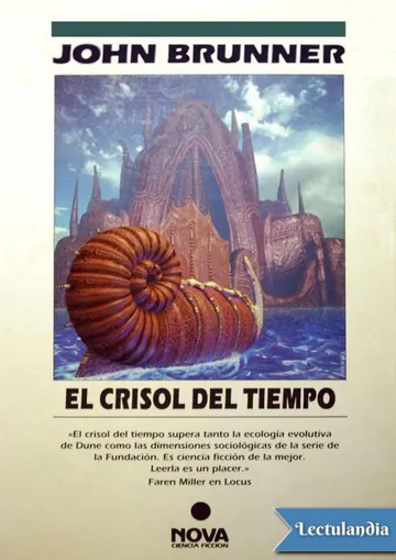 El crisol del tiempo de John Brunner, portada del libro