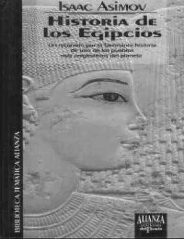 Historia de los egipcios de Isaac Asimov, portada del libro