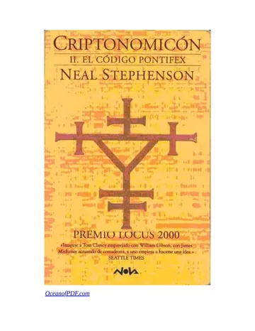 Criptonomicon II, El Codigo Pontife de Neal Stephenson, portada del libro