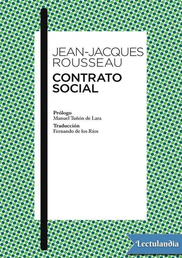 Contrato social de Jean-Jacques Rousseau, portada del libro