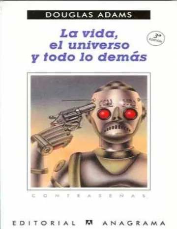 La Vida, el Universo y todo lo demás de Douglas Adams, portada del libro