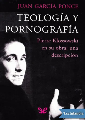 Teología y pornografía de Juan García Ponce, portada del libro