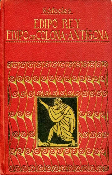 Edipo rey; Edipo en Colona; Antígona de Sophocles, portada del libro