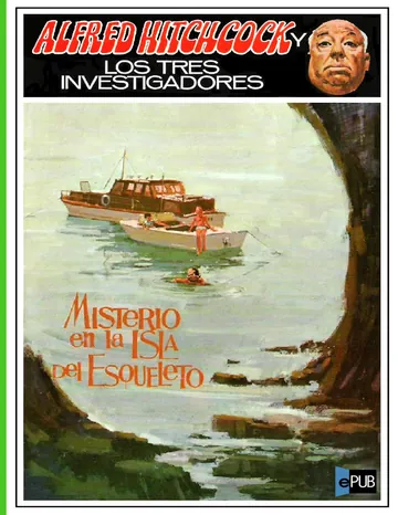 Misterio en la Isla del Esqueleto de Robert Arthur, portada del libro