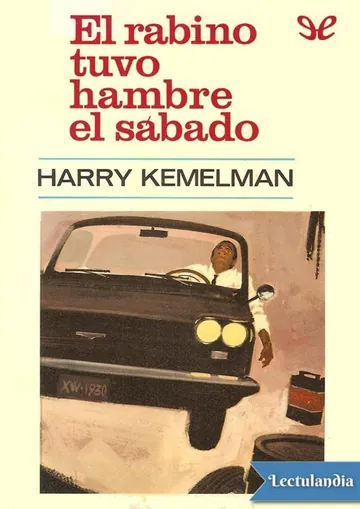 El rabino tuvo hambre el sábado de Harry Kemelman, portada del libro