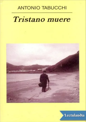 Tristano muere de Antonio Tabucchi, portada del libro