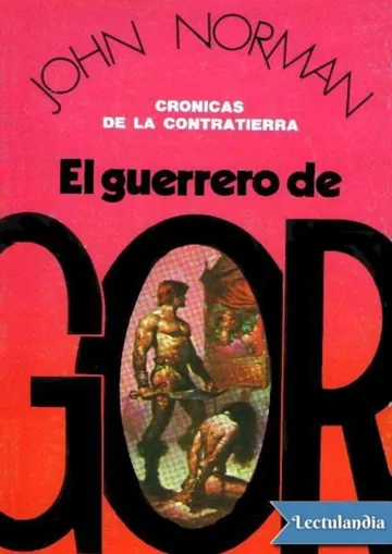 El guerrero de Gor de John Norman, portada del libro