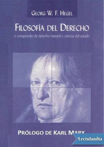 Filosofía del Derecho de Georg Wilhelm Friedrich Hegel, portada del libro