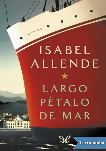 Largo pétalo de mar de Isabel Allende, portada del libro